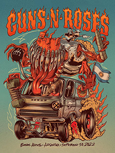 LITHORATI - Guns N' Roses - Lithograph Database - 2020/2021/2022/2023 Tour